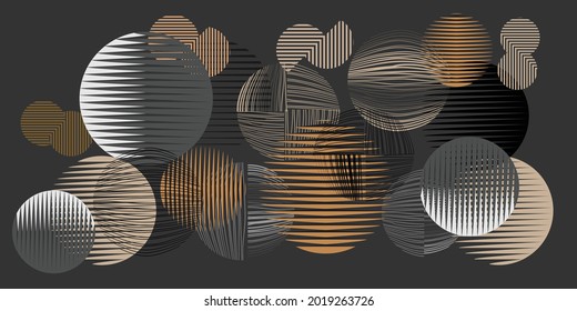 Background with various circles .Modern Design . Elegant poster. Vector geometric textured shapes.