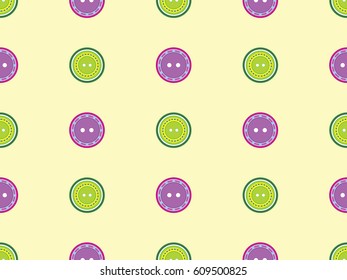 background with various sewing buttons
