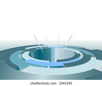 Background vault - vector.