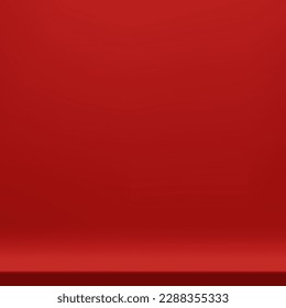 background vector 3d rendering with podium. stand to show cosmetic products. Stage showcase on studio