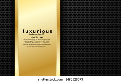 Background vector abstract black and gold design Brander for templates