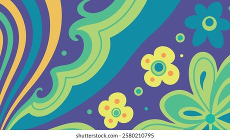 Background, vector, abstract, bright, colorful, design, floral, green, modern, patterns, purple, shapes, swirls, vibrant, bold, contemporary, creative, decoration, decorative, digital, graphic, illust