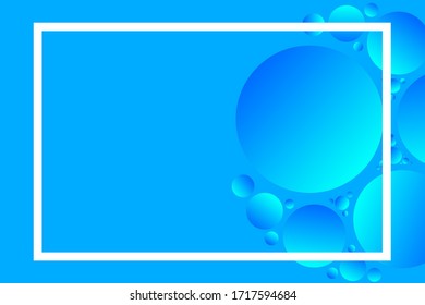 background vector abstract circles in blue