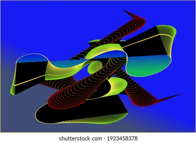 background vector abstract drawing bright color 