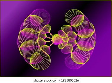 background vector abstract drawing bright color 