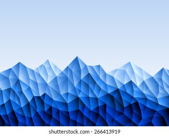 Background. Vector abstract mountains formed from triangles