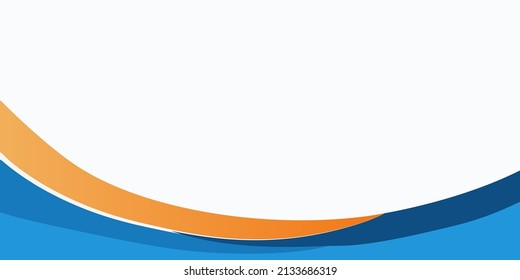 background vector abstract. walpaper gradient wave blue and orange
