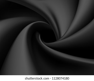 Background vector of black satin fabric