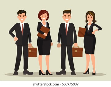 Background vector of a business team