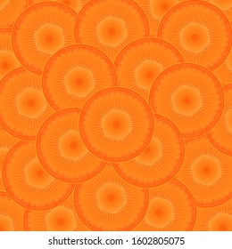 Background of vector carrot slice seamless. illustration eps 10.