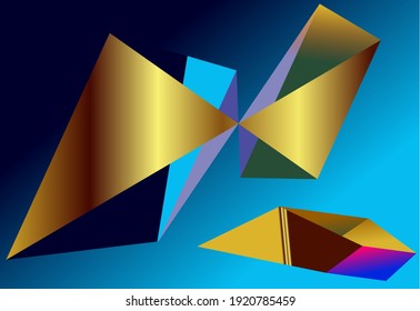 background vector color blue green gold black 