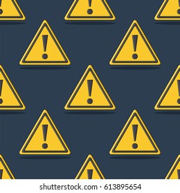 Background. Vector, colored background of signs attention.