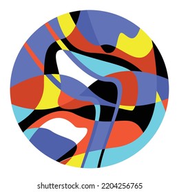 background Vector colorful  abstract aesthetic,untuk desain kertas, kain, dekorasi , poster dan pengguna lainya