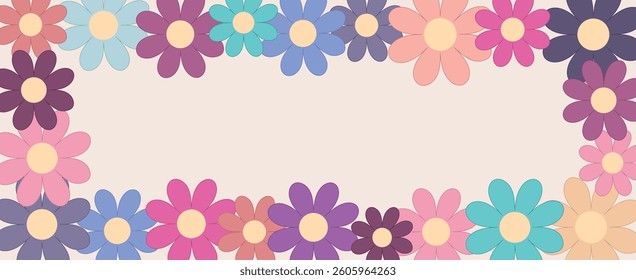 background with vector colors. decoration for the holidays Easter, birthday, mother's day, spring holidays.