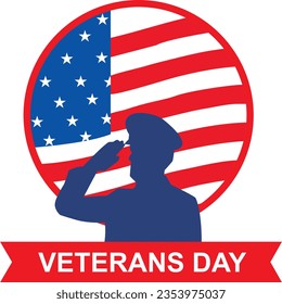 background vector commemorating veterans day