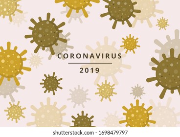 Vector de fondo del virus Corona o COVID-19, Vector e ilustración, Diseño de plantilla