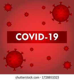 Hintergrund Vector von Coronavirus 2019-nCoV und Virus Corona Hintergrund