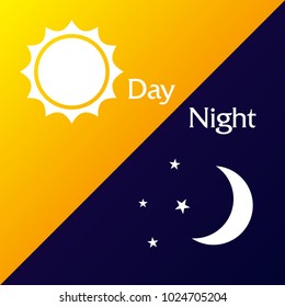 Background with vector day night theme.