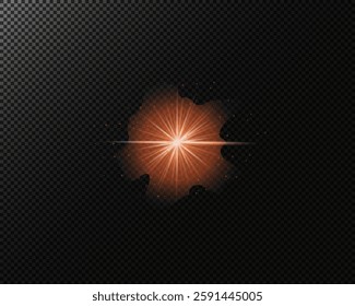 background, vector, design, abstract, star, summer, sun, sunlight, sparkle, orange, light, heat, gold, glow, hot, white, flash, explosion, energy, bright, glare, aperture, transparent, aura, beam