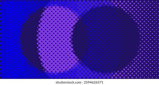 Background vector design with halftone effect. Abstract gradient round dots.