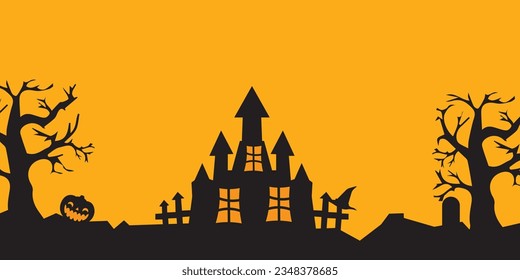 Background vector design with halloween theme