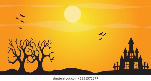 Background vector design with halloween theme