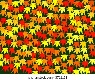 Background vector design of Japanese maple leaves in fall