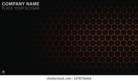 Background vector design orange colour