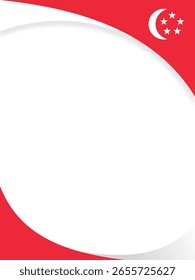 projeto de vetor de fundo com o tema bandeira de Singapura para fins de mídia social, e outros