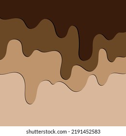Background with a vector drawing of chocolate. World Chocolate Day. Background for design and printing.