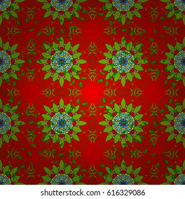 Background. Vector ethnic mandalas, doodle background circles.