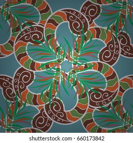 Background. Vector ethnic mandalas, doodle background circles.