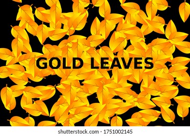 Background vector with gold and black tropical leaves. Exotic botanical background design for cosmetics, spa, textile, hawaiian style shirt. Best as wrapping paper, wallpaper