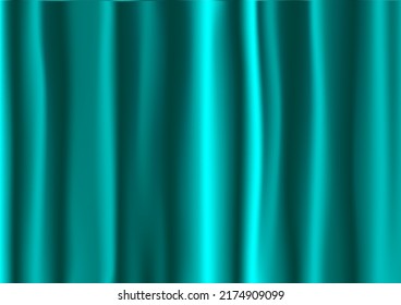 Background vector green curtain style.