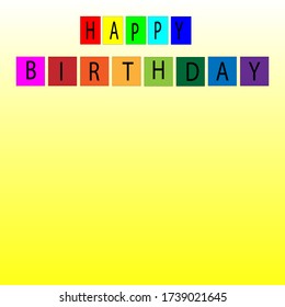 Hintergrundvektor Geburtstag minimaler Stil