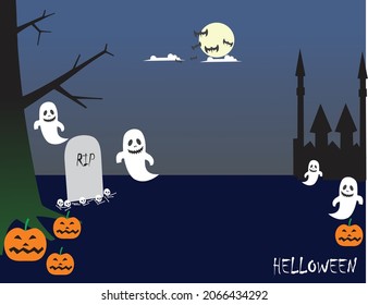 background vector helloween theme for web, flyer, poster, or banner