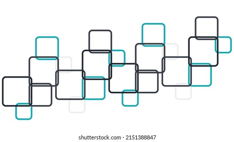 Background. Vector. Home and wall decoration. Many colors. Blue, black, gray and white colors. Flat. Illustration. Digital art. Square set. Modern and simple theme. Minimalist and elegant. Creative.