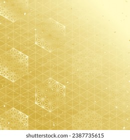 Background vector illustration arranging traditional Japanese patterns