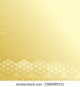 Background vector illustration arranging traditional Japanese patterns