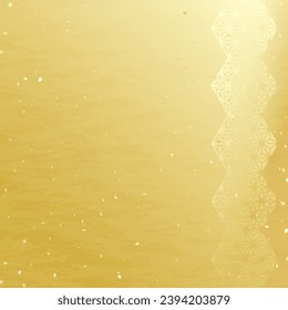 Background vector illustration arranging traditional Japanese patterns