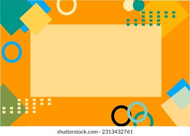 Background vector illustration banner design with color combination and combination of elements, simple, trendy, minimalist,