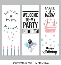 Background vector illustration birthday, suitable for use for greeting cards, baners, posters and invitations.