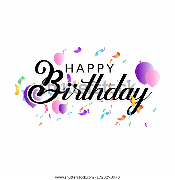 Background Vector Illustration Birthday Suitable Use Stock Vector ...