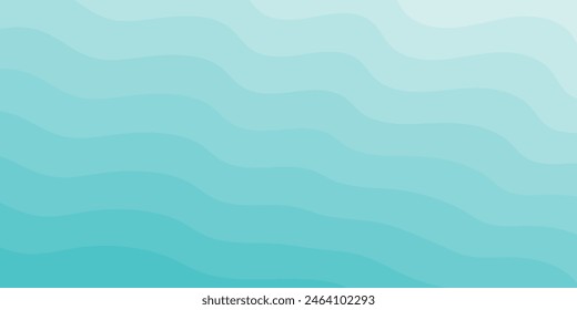 Background vector illustration of blue ocean wave layers
