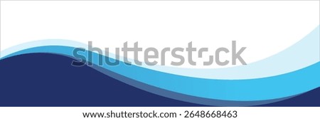 Background vector illustration of blue ocean wave layers