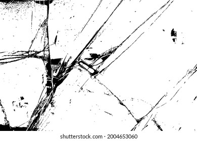 Background Vector illustration broken and crack glass isolated on white background svg