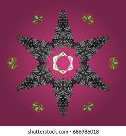 Background. Vector illustration. Christmas background with snowflakes abstract background. Snowflakes. Holiday design for Christmas and New Year fashion prints. Vector illustration.