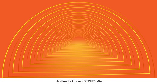 Background vector illustration Curved lines like tunnel, abstract data flow tunnel, explosion radial background