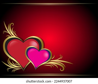 Ilustración vectorial de fondo para el día del amor.