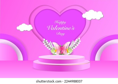 Background vector illustration for the day of love.